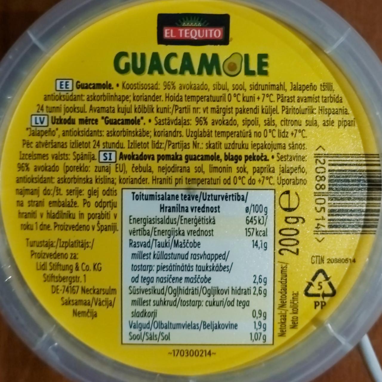 Zdjęcia - Guacamole El Tequito