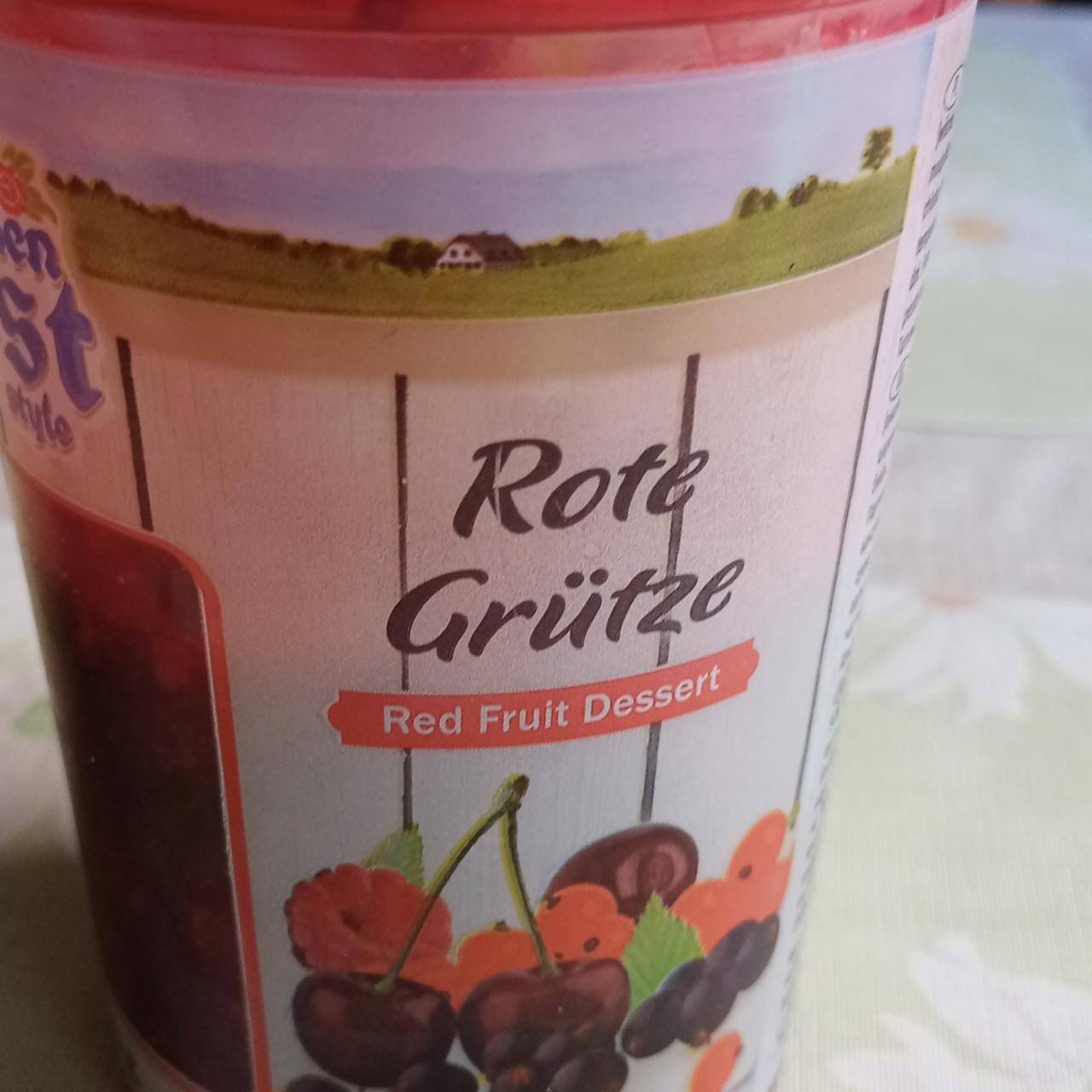 Zdjęcia - Rote grutze red fruit dessert Lidl