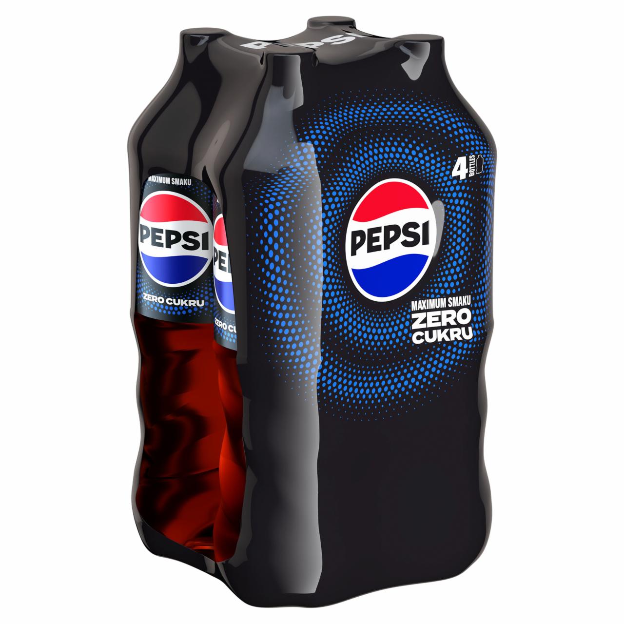 Zdjęcia - Pepsi-Cola Zero cukru Napój gazowany o smaku cola 6 l (4 x 1,5 l)