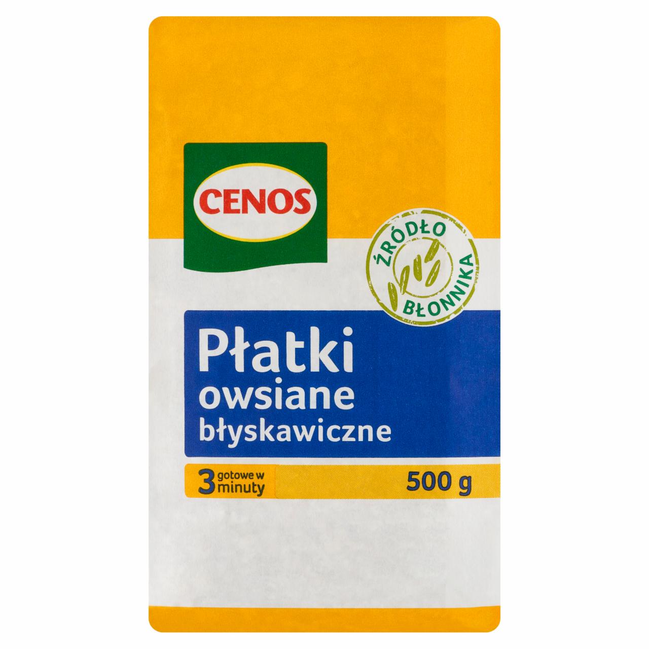 Zdjęcia - Cenos Płatki owsiane błyskawiczne 500 g