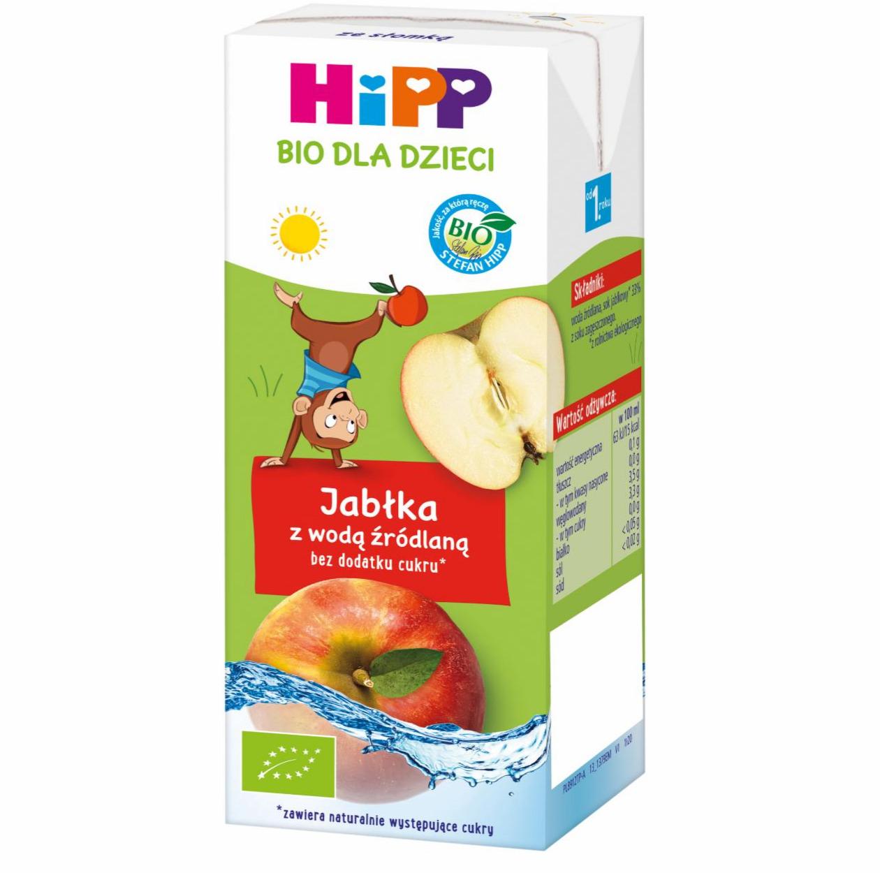 Zdjęcia - HiPP BIO Jabłka z wodą źródlaną dla dzieci od 1. roku 200 ml