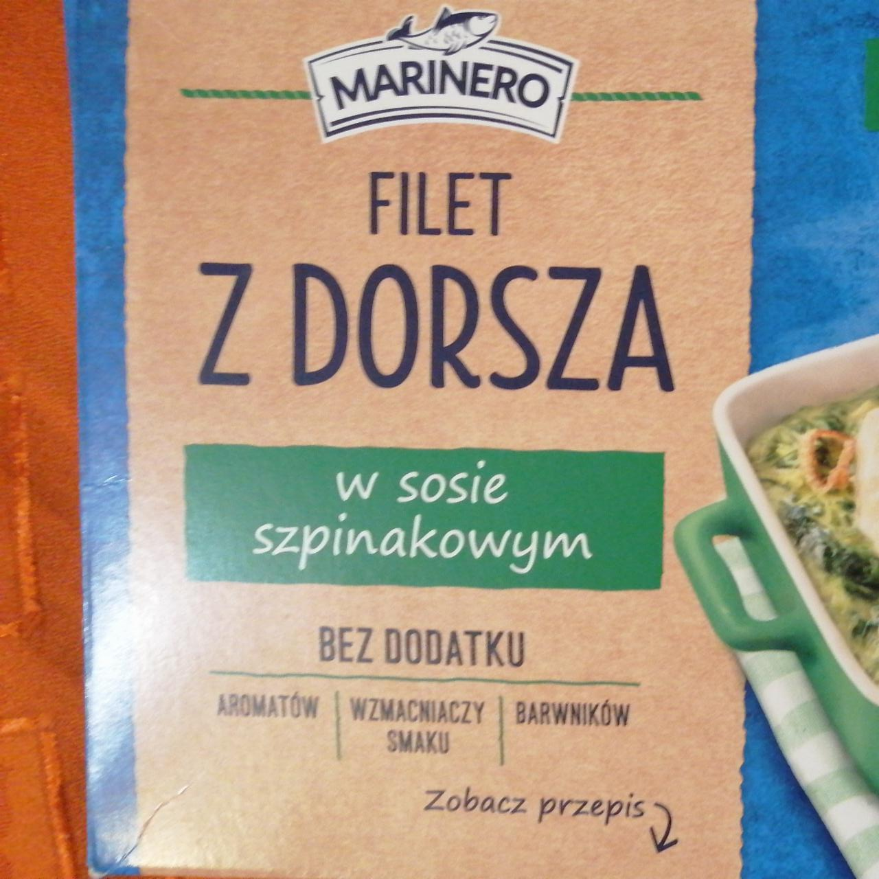 Zdjęcia - Filet z dorsza w sosie szpinakowym Marinero