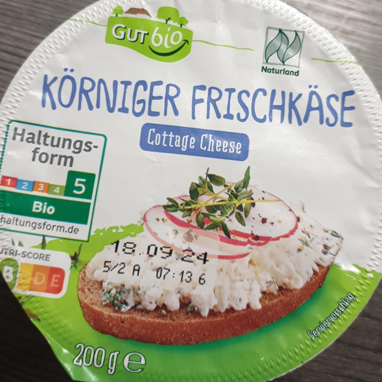 Zdjęcia - Körniger frischkäse cottage cheese Gut bio