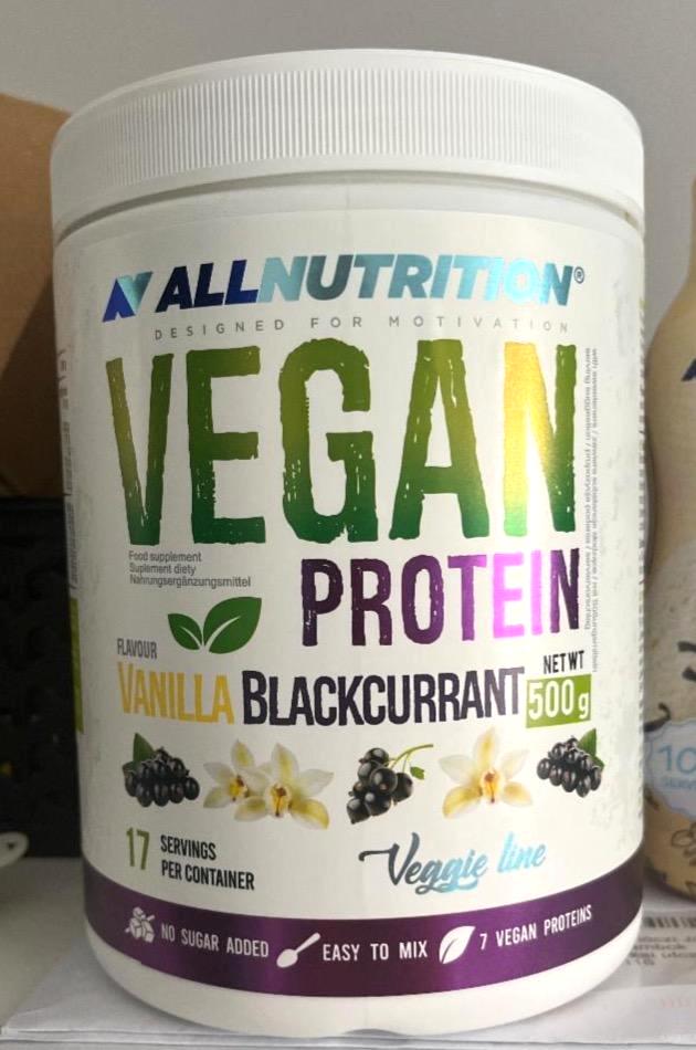 Zdjęcia - Vegan protein vanilla blackcurrant Allnutrition