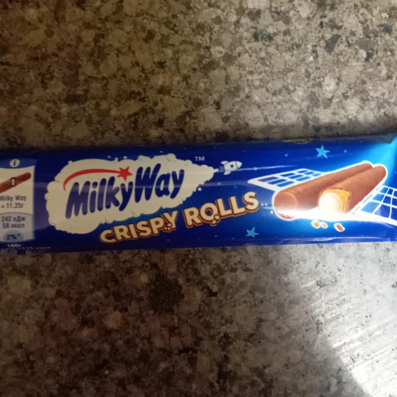 Zdjęcia - Milky Way Rurki z nadzieniem mlecznym w polewie z mlecznej czekolady 25 g