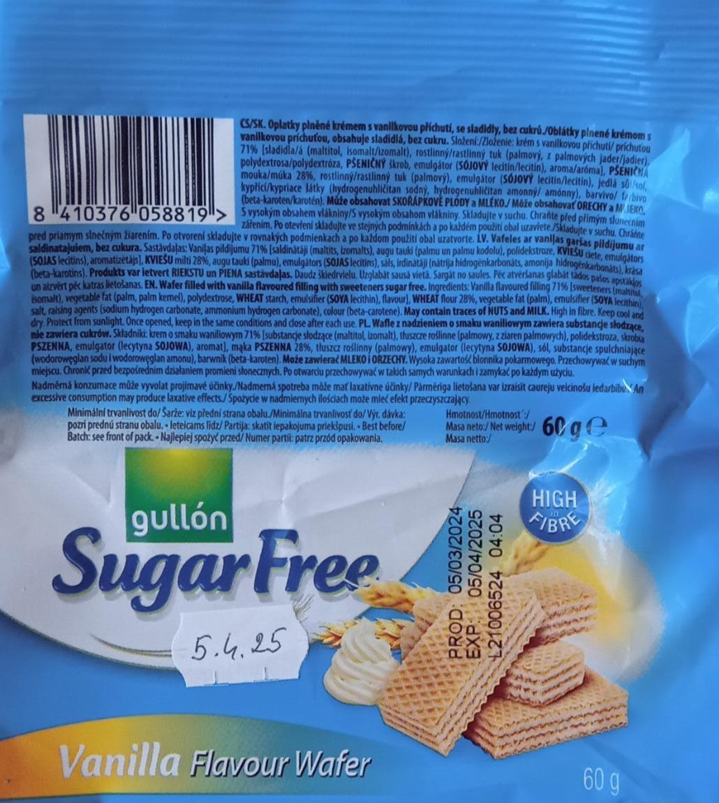 Zdjęcia - sugar free vanilla flavour wafer