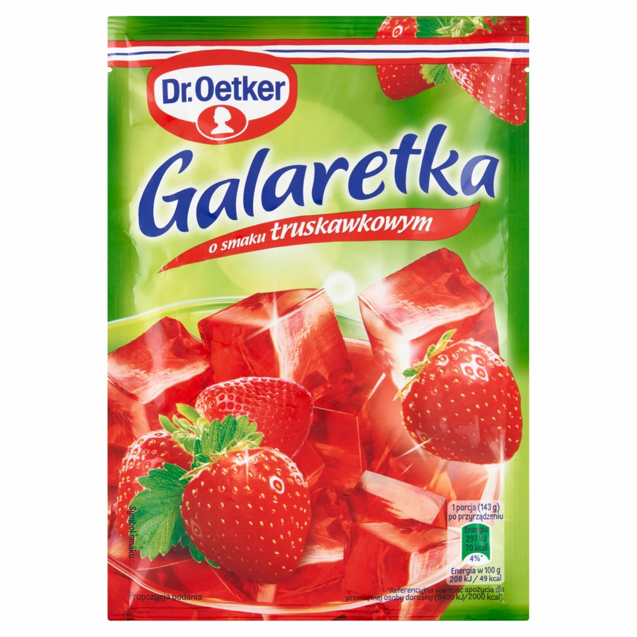 Zdjęcia - Galaretka o smaku truskawkowym Dr.Oetker