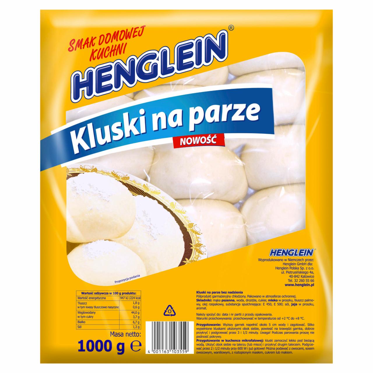 Zdjęcia - Henglein Kluski na parze 1000 g