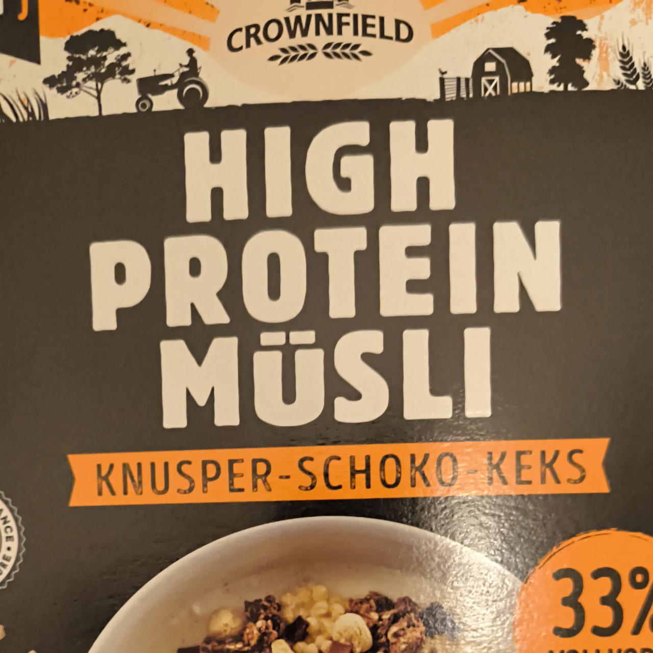 Zdjęcia - High protein musli knusper schoko keks Crownfield