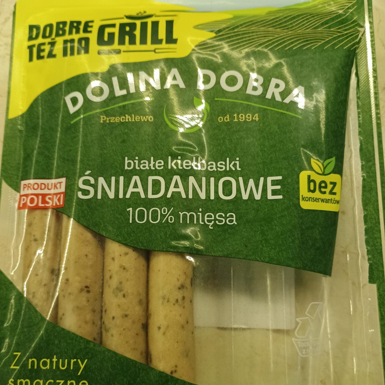 Zdjęcia - Białe kiełbaski śniadaniowe 100% mięsa Dolina Dobra