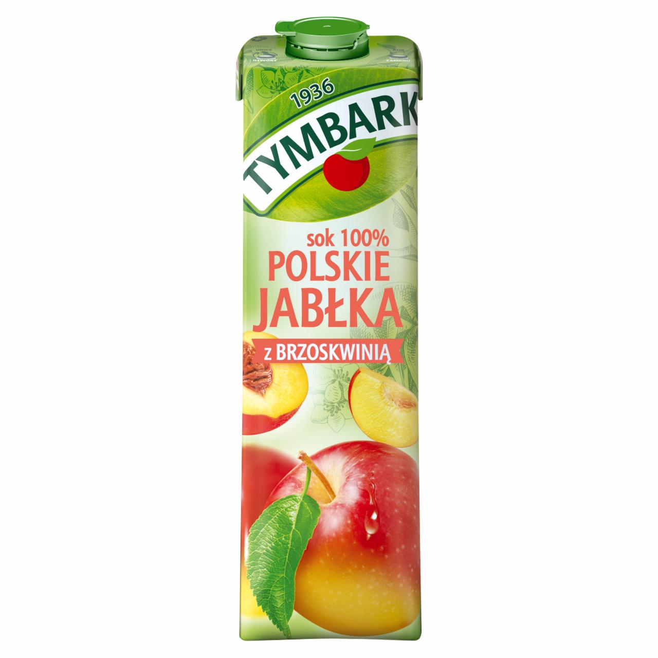 Zdjęcia - Sok 100 % polskie jabłka z brzoskwinią Tymbark