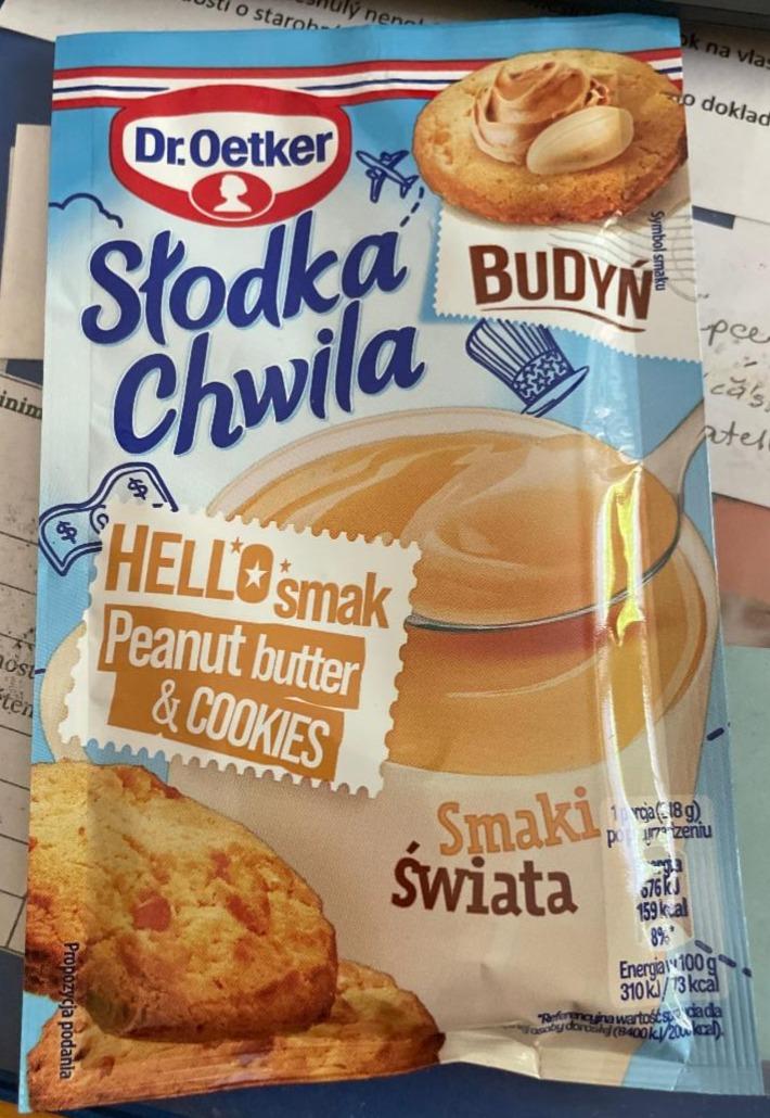 Zdjęcia - Dr. Oetker Słodka Chwila Budyń smak peanut butter & cookies 43 g