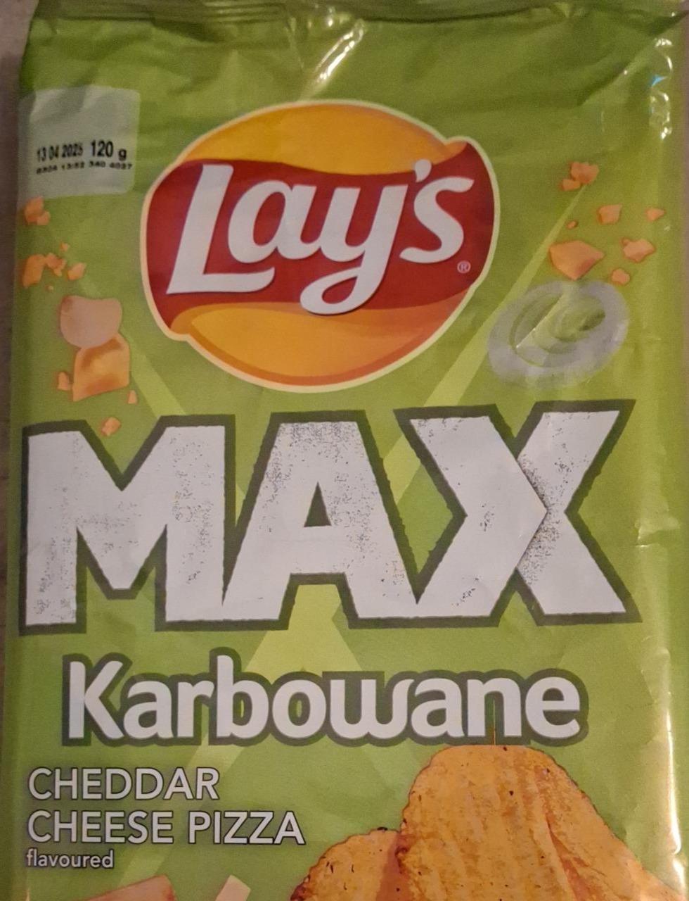 Zdjęcia - Max karbowane chedar cheese pizz flavored Lay's