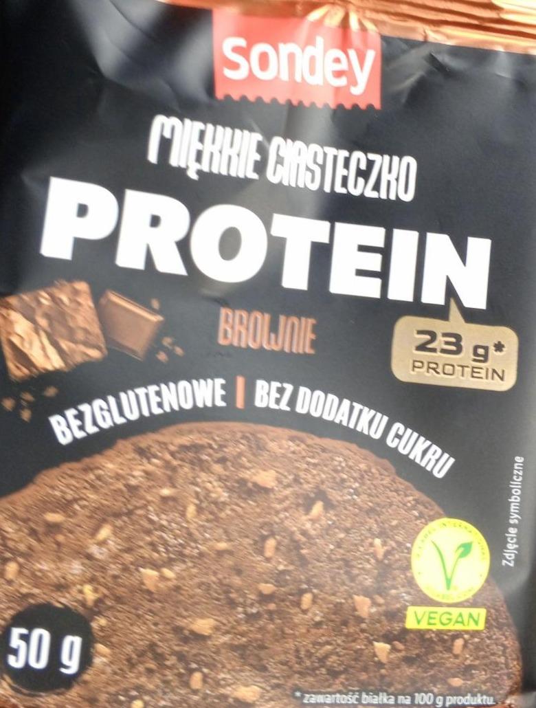 Zdjęcia - Miękkie ciasteczko protein brownie Sondey