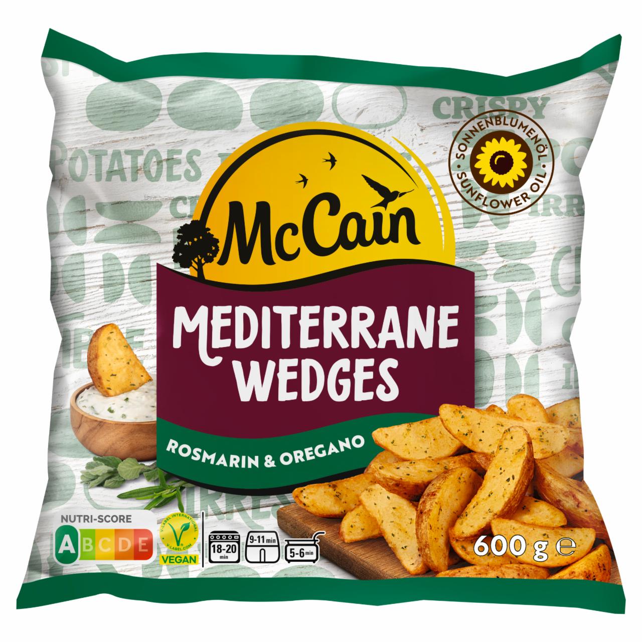 Zdjęcia - McCain Mediterrane Wedges Cząstki ziemniaczane ze skórką w chrupiącej otoczce z dodatkiem ziół 600 g