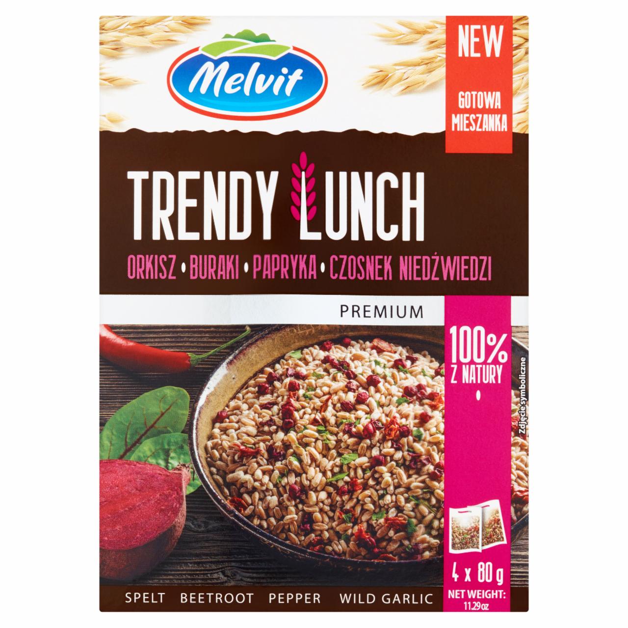 Zdjęcia - Trendy lunch buraki papryka czosnek niedźwiedzi Melvit