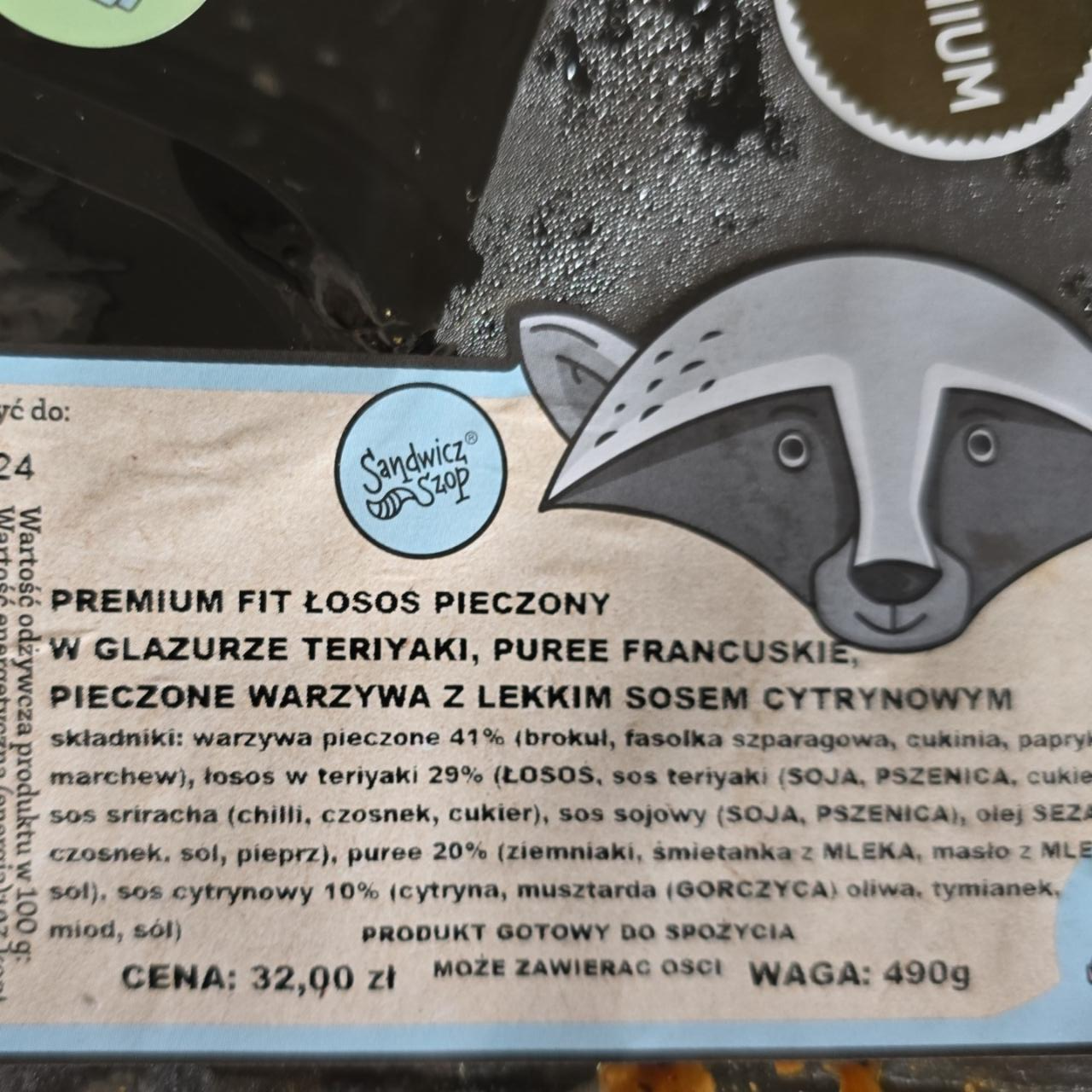 Zdjęcia - Łosoś pieczony w glazurze teriyaki puree francuskie pieczone warzywa z lekkim sosem cytrynowym Sandwicz Szop