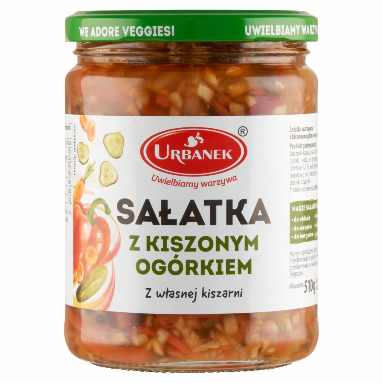 Zdjęcia - Urbanek Sałatka z kiszonym ogórkiem 510 g