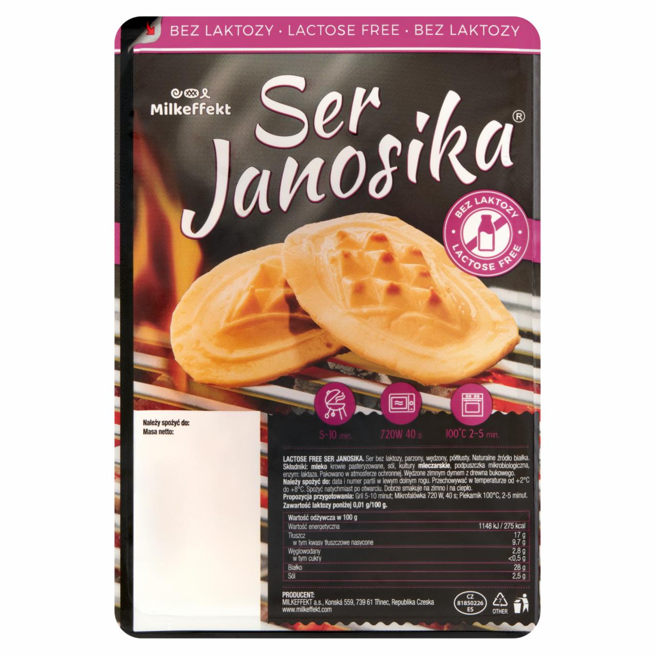 Zdjęcia - Milkeffekt Ser Janosika bez laktozy 175 g