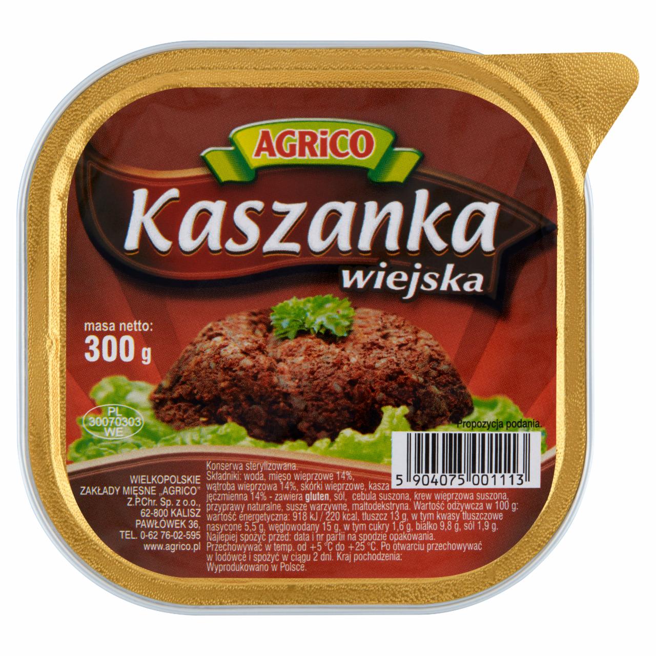 Zdjęcia - Agrico Kaszanka wiejska 300 g