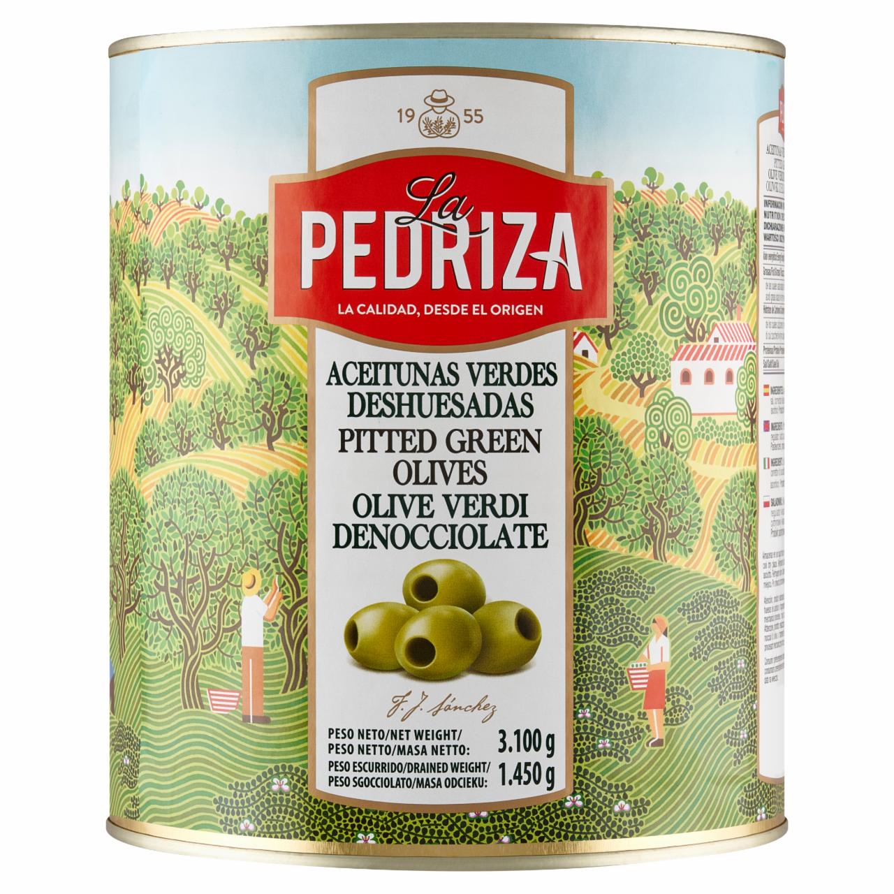 Zdjęcia - La Pedriza Oliwki zielone drylowane 3,100 g