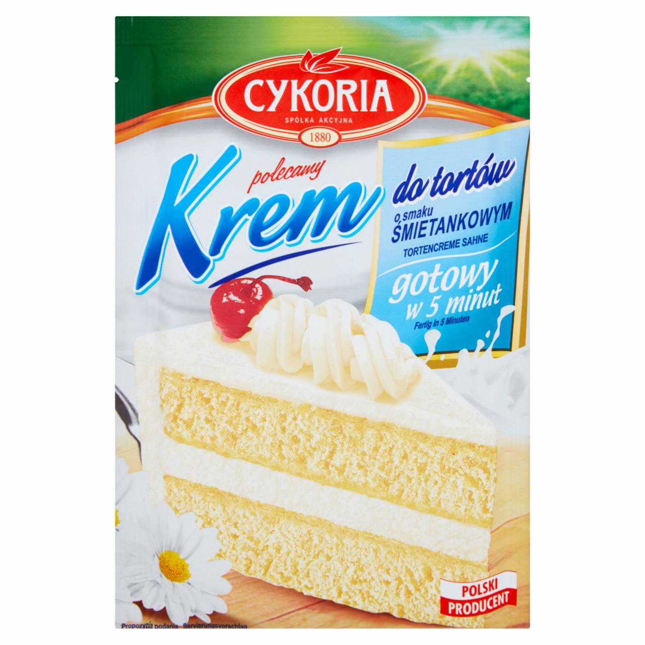 Zdjęcia - Cykoria Krem do tortów o smaku śmietankowym 100 g