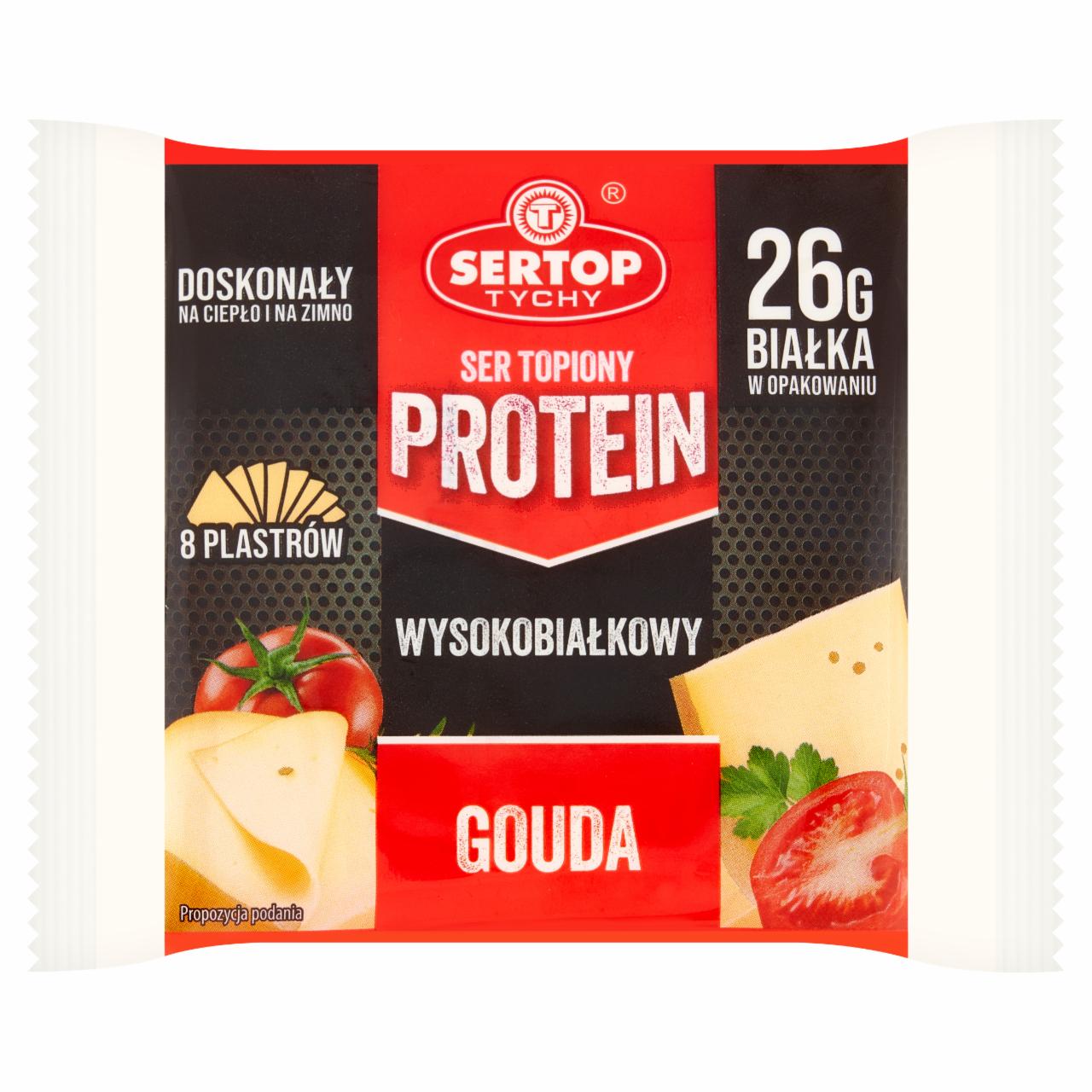 Zdjęcia - Sertop Tychy Protein Ser topiony w plastrach gouda 130 g