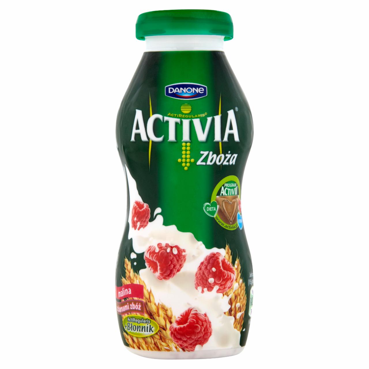 Zdjęcia - Danone Activia Zboża malina z ziarnami zbóż Jogurt 195 g