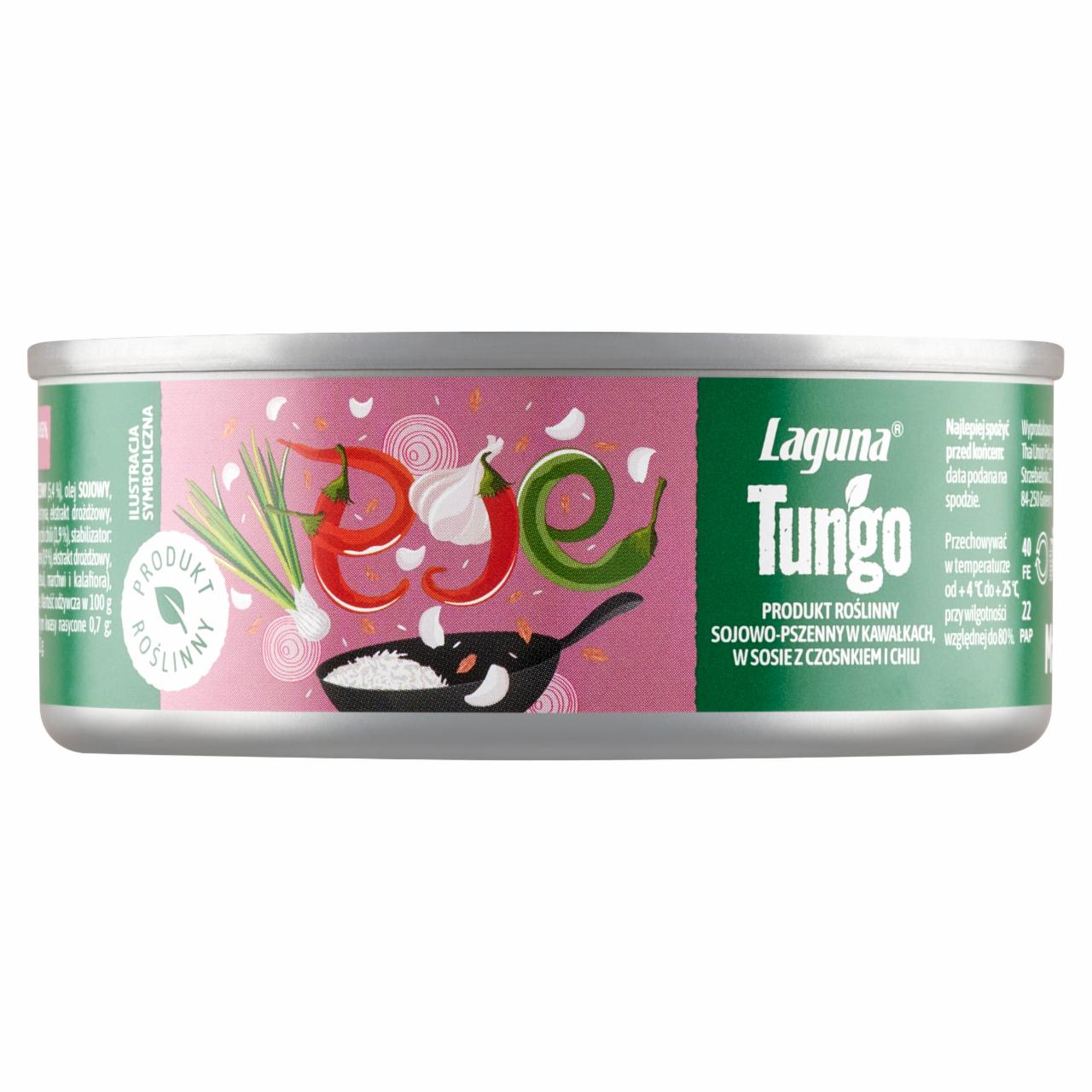 Zdjęcia - Laguna Tungo Produkt sojowo-pszenny w kawałkach w sosie z czosnkiem i chili 100 g