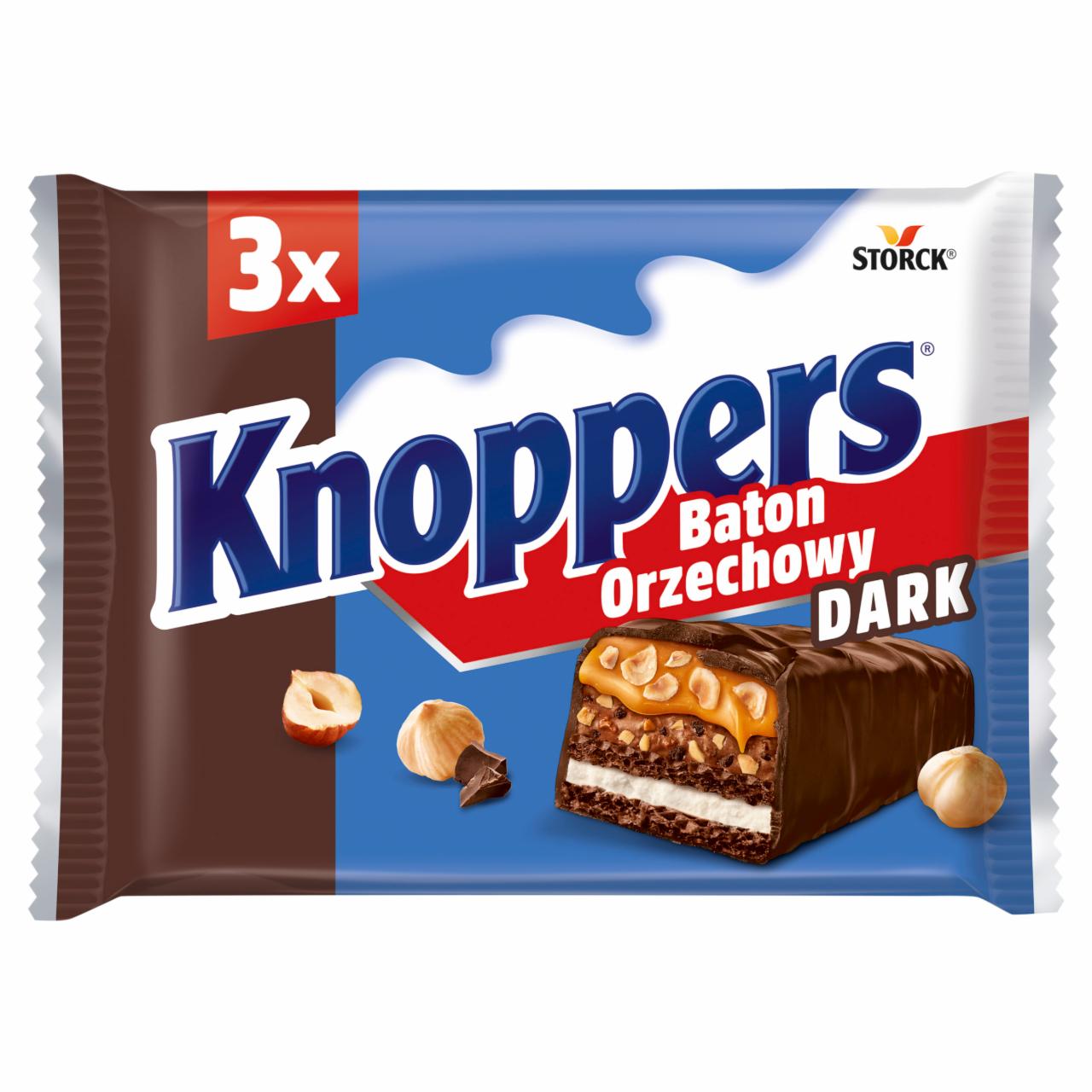 Zdjęcia - Knoppers Dark Baton orzechowy 120 g (3 x 40 g)