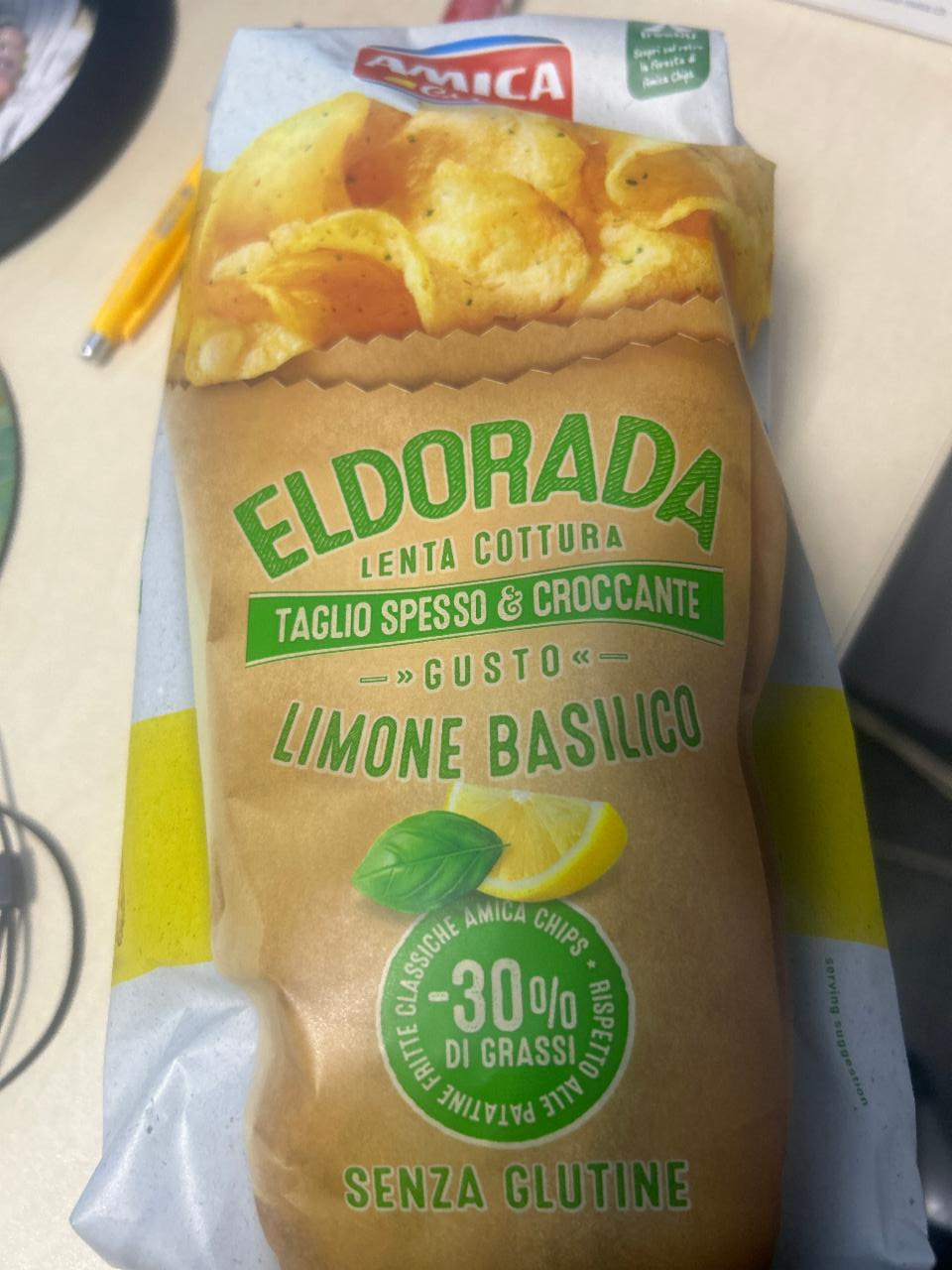 Zdjęcia - Eldorada limone basilico Amica Chips