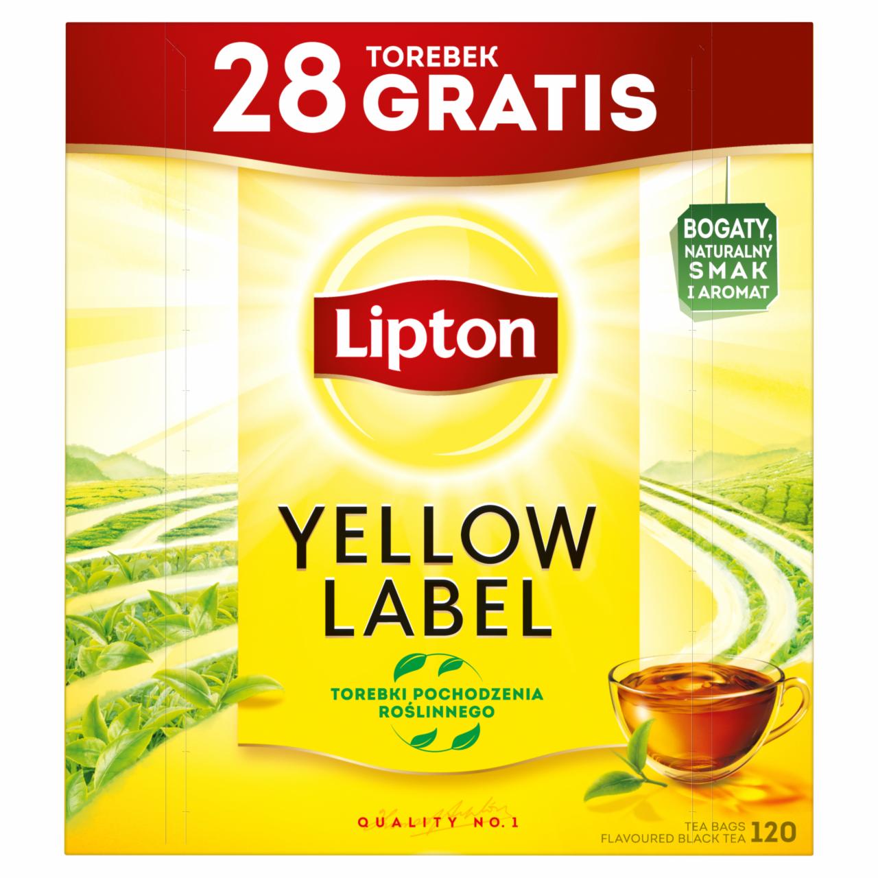 Zdjęcia - Lipton Yellow Label Herbata czarna 240 g (120 torebek)