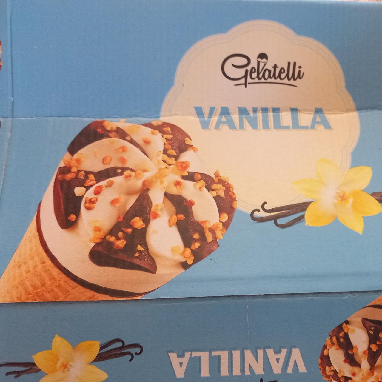 Zdjęcia - Lody rożki o smaku wanilii Gelatelli