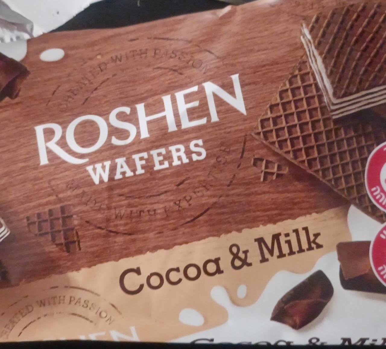 Zdjęcia - Wafers Cocoa & Milk Roshen