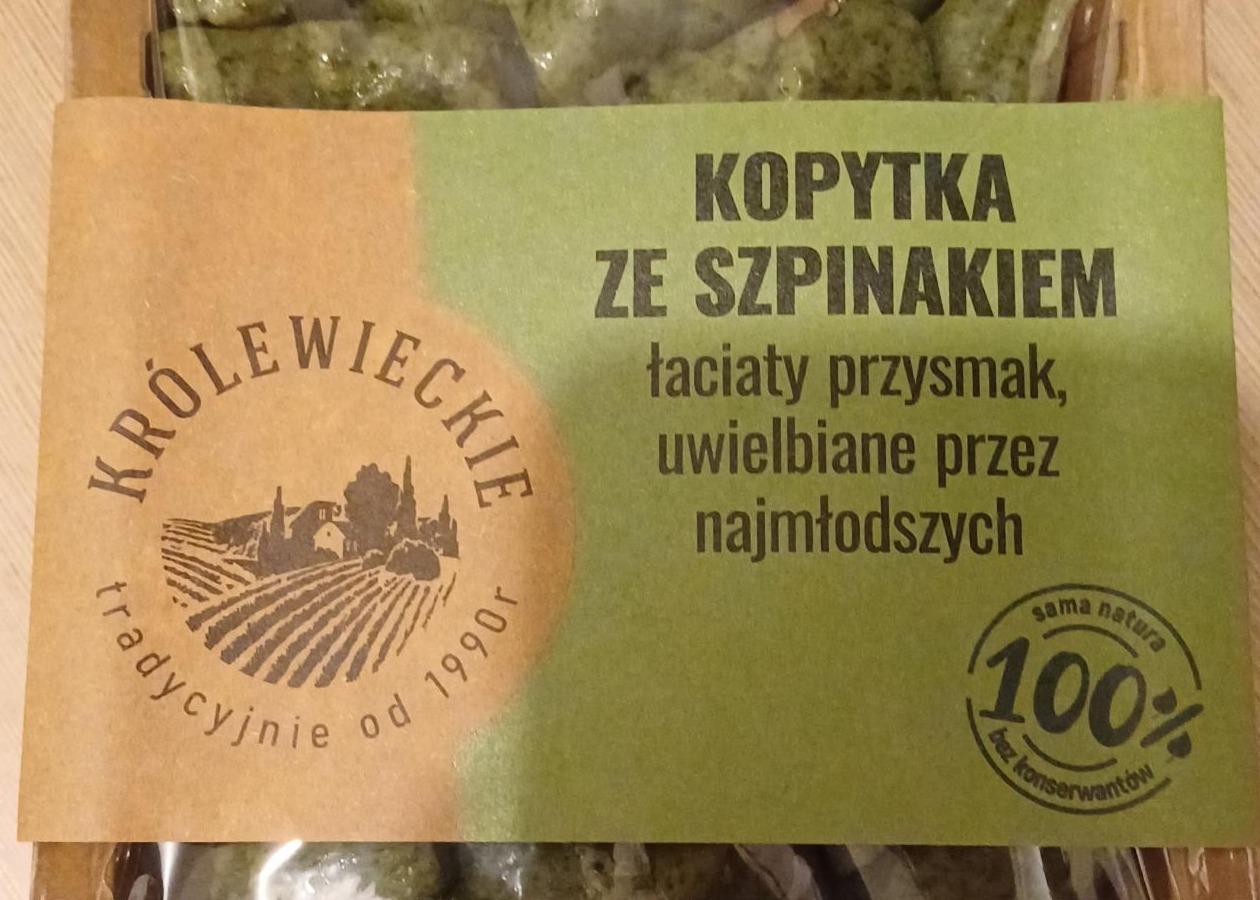 Zdjęcia - Kopytka ze szpinakiem Królewieckie