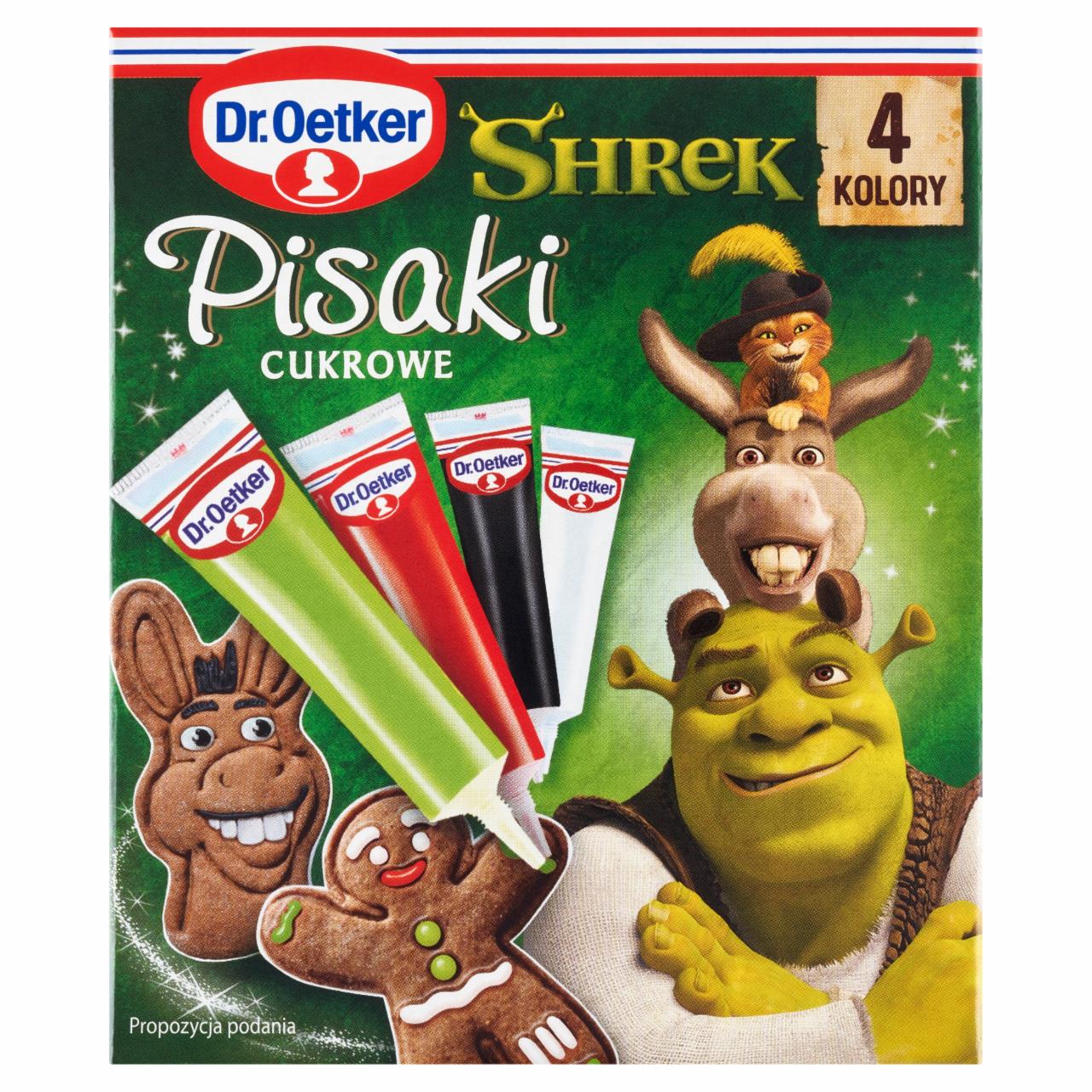 Zdjęcia - Dr. Oetker Pisaki cukrowe Shrek 76 g (4 x 19 g)