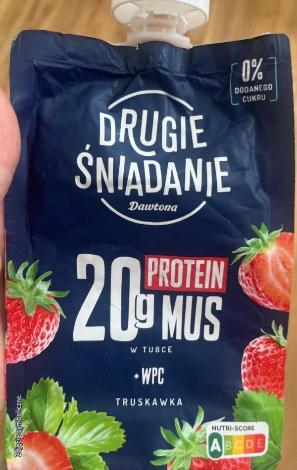 Zdjęcia - Drugie śniadanie 20g protein mus w tubce truskavka Dawtona