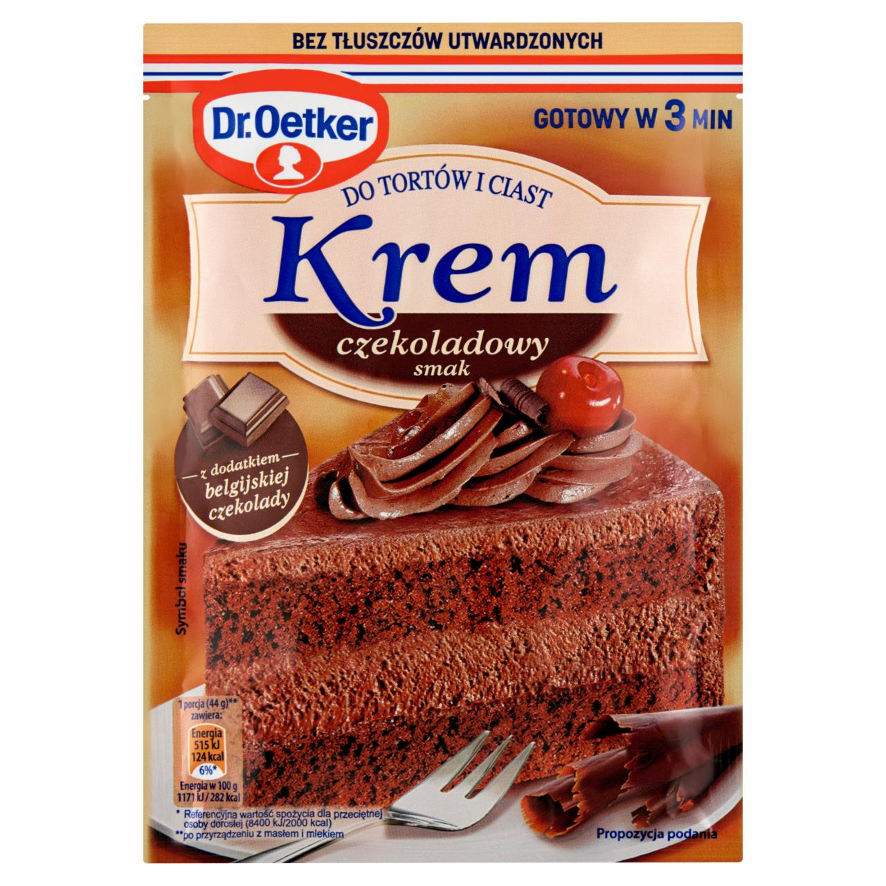 Zdjęcia - Dr. Oetker Krem do tortów i ciast czekoladowy smak 127 g