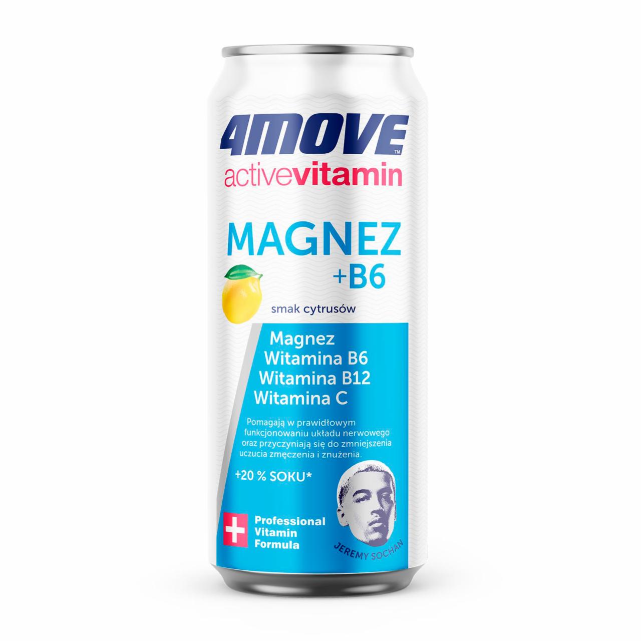 Zdjęcia - 4Move Active Vitamin Gazowany napój smak cytrusów 500 ml