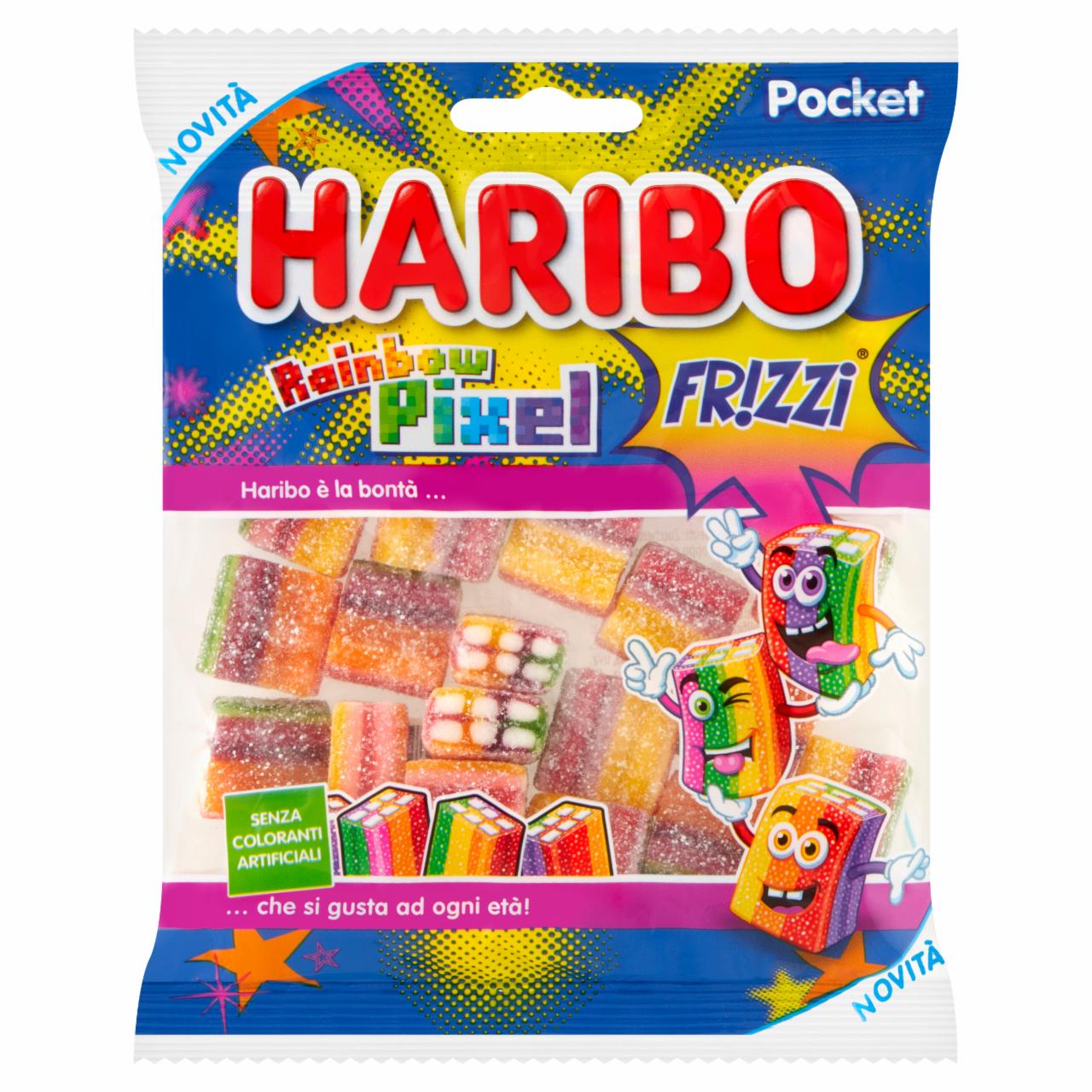 Zdjęcia - Haribo Rainbow Pixel Żelki o smaku owocowym kwaśne 80 g