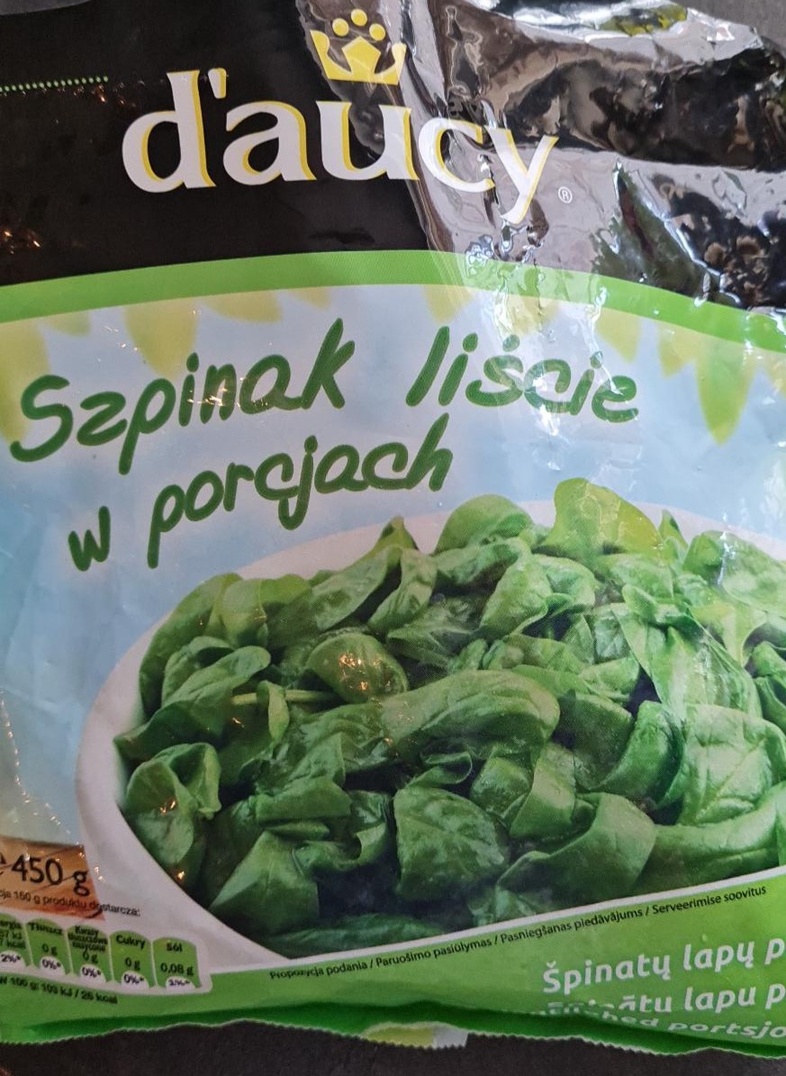 Zdjęcia - Szpinak liście w porcjach d'aucy