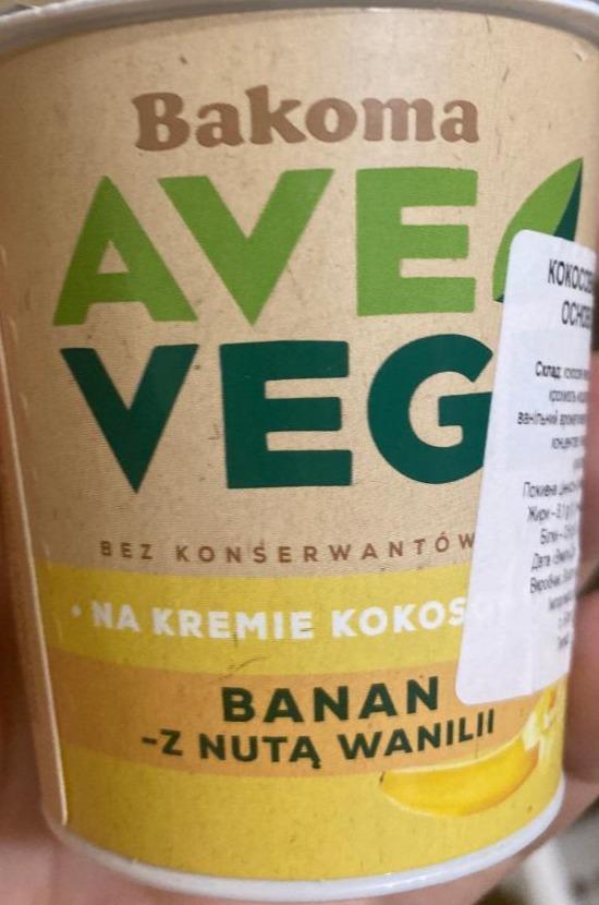 Zdjęcia - Bakoma Ave Vege Roślinny produkt kokosowy banan-z nutą wanilii 150 g