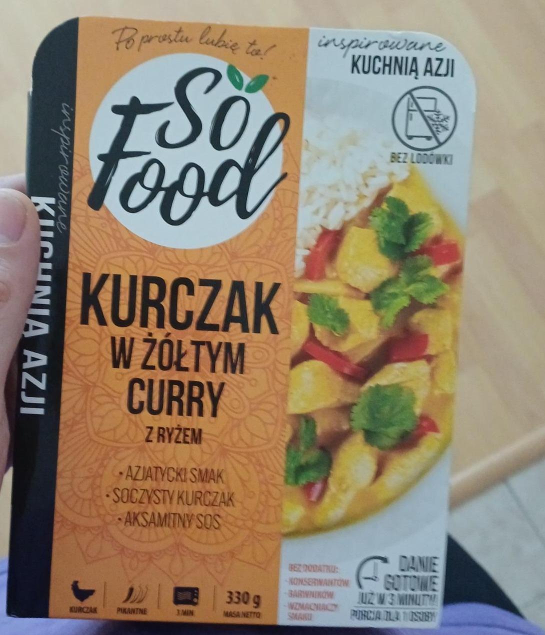 Zdjęcia - Kurczak w zółtym curry z ryżem So Food