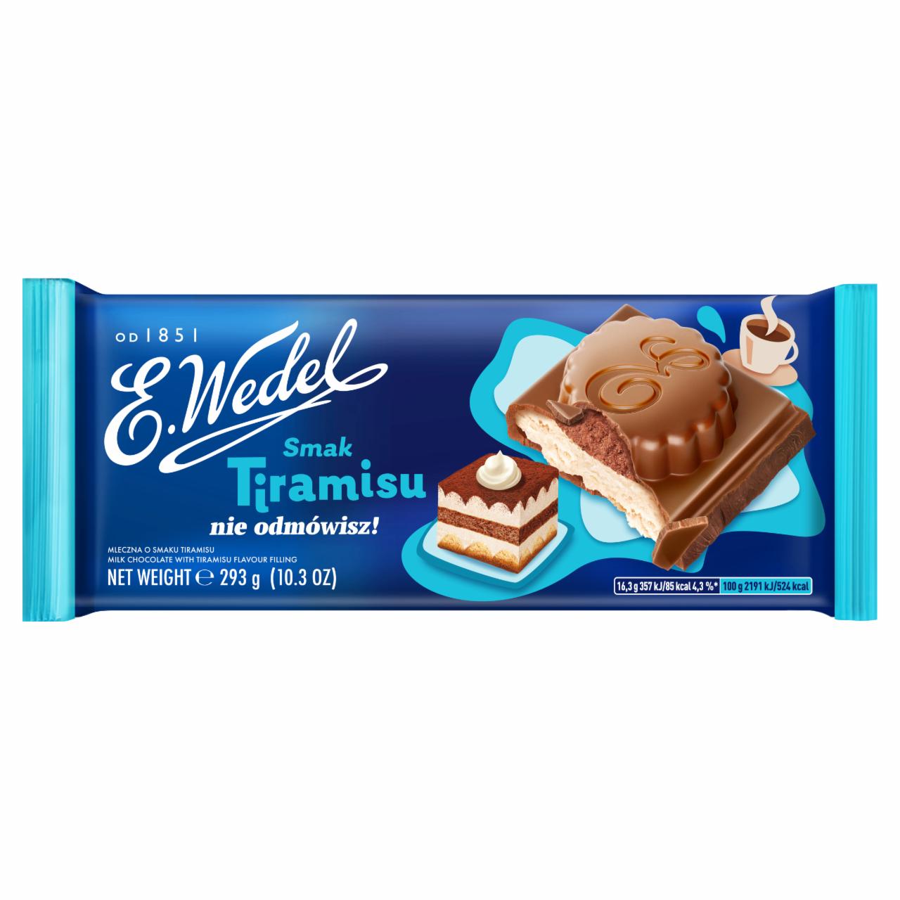 Zdjęcia - E. Wedel Czekolada mleczna o smaku tiramisu 293 g 