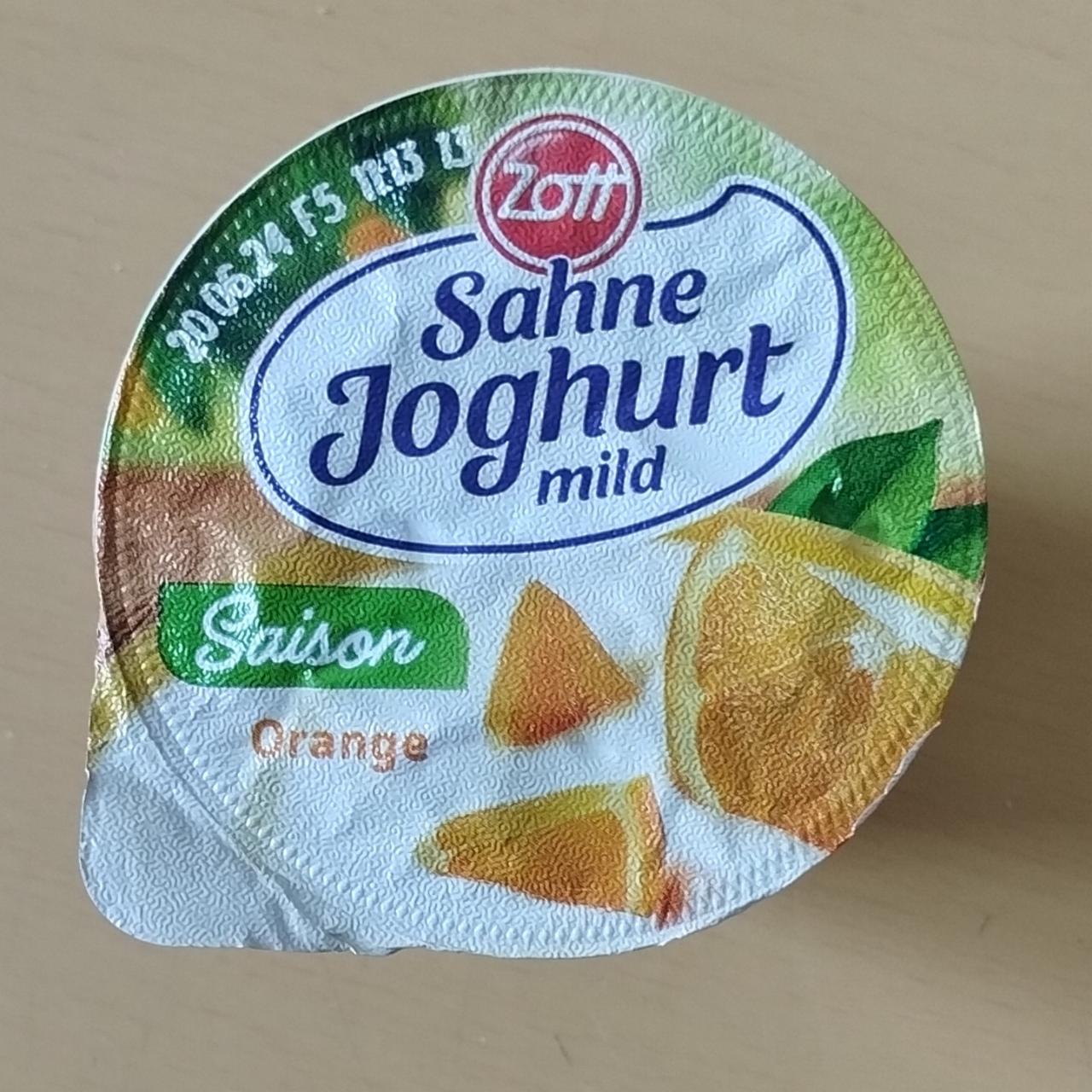 Zdjęcia - Sahne joghurt mild saison orange Zott