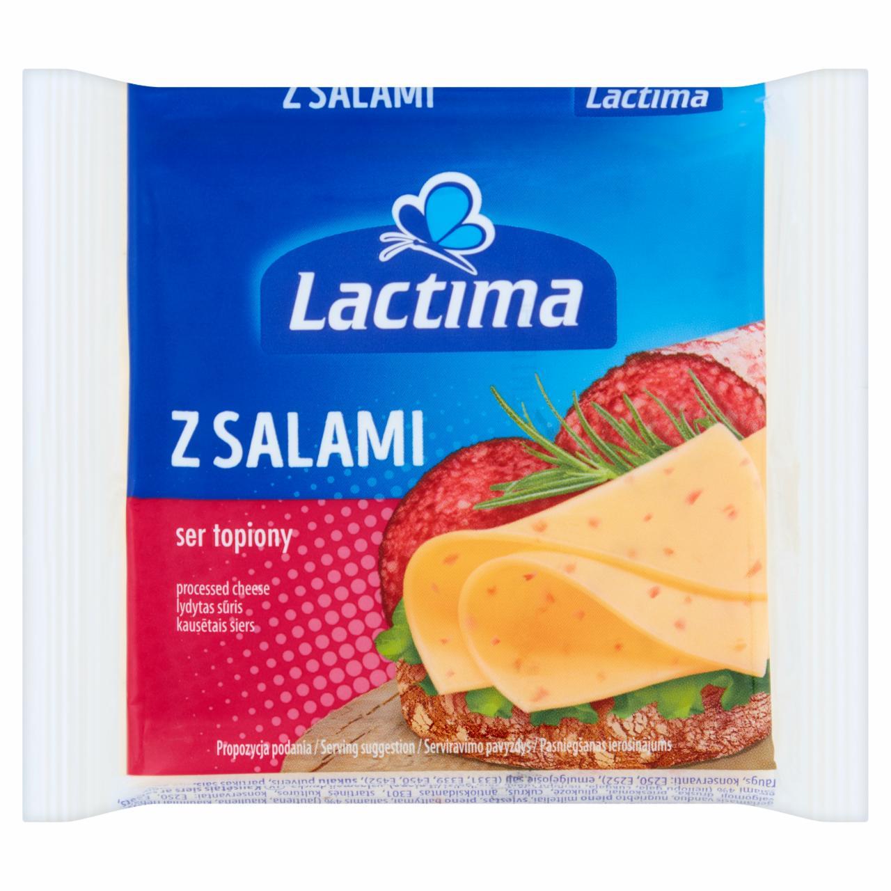 Zdjęcia - Ser topiony w plasterkach z salami Lactima