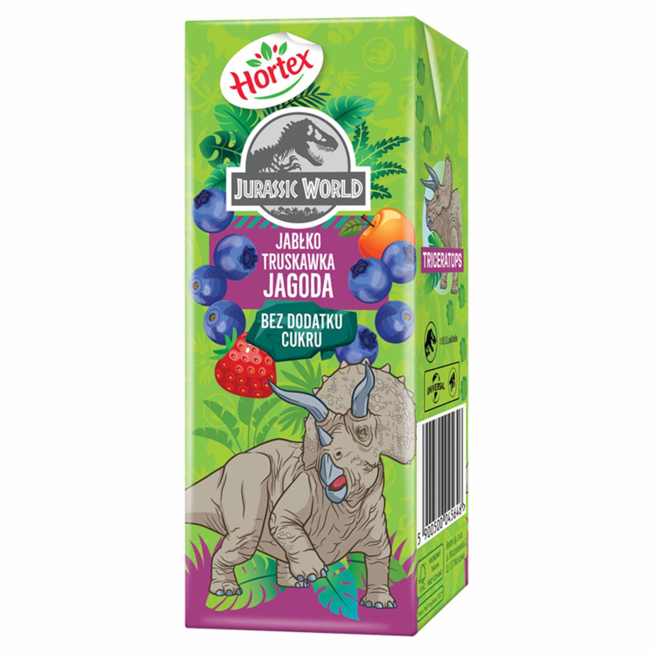 Zdjęcia - Hortex Jurassic World Napój wieloowocowy jabłko truskawka jagoda 200 ml