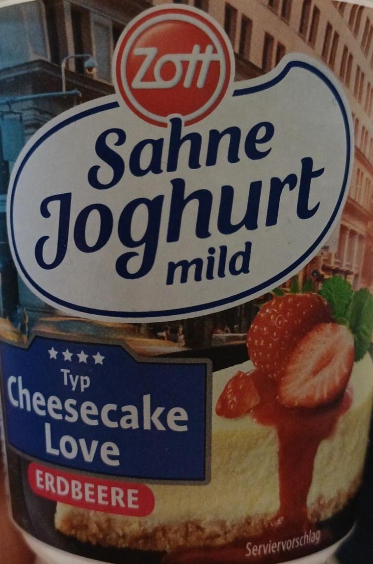 Zdjęcia - Sahne joghurt mild typ cheesecake love erdbeere Zott