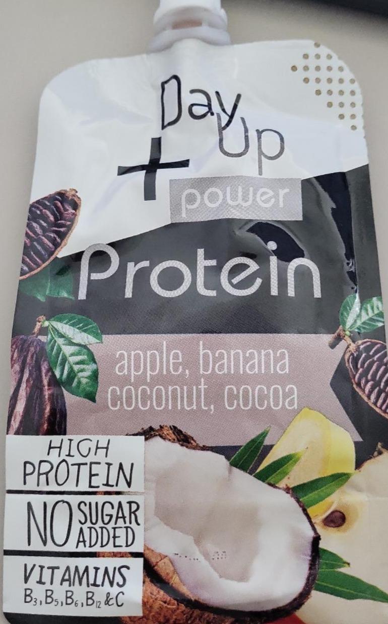 Zdjęcia - Power protein apple banana coconut cocoa Day up