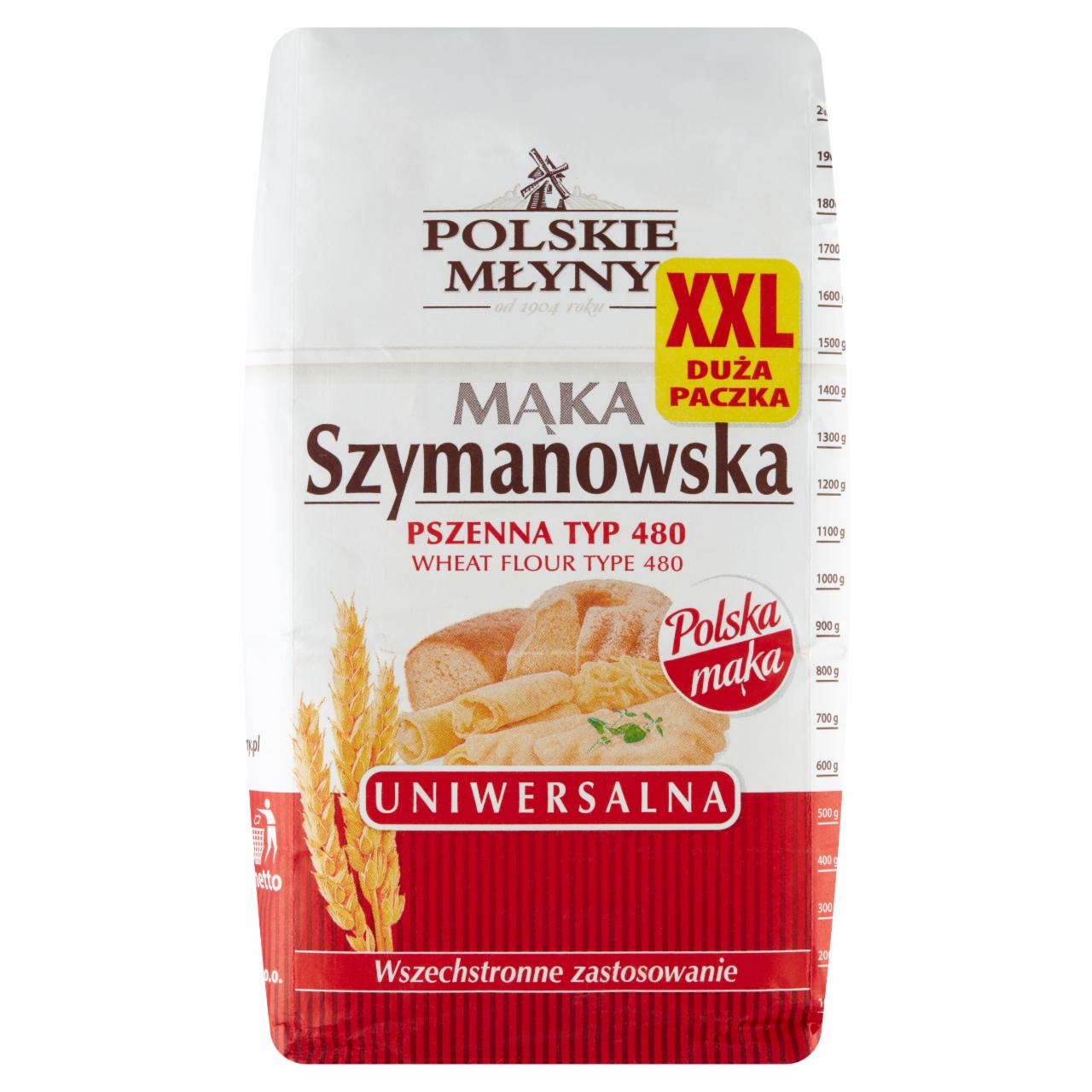 Zdjęcia - POLSKIE MŁYNY Mąka Szymanowska Uniwersalna pszenna typ 480 2 kg